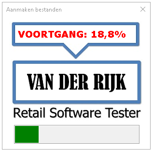 Voortgang aanmaken bestanden